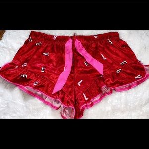 victoria secret pink satin shorts!